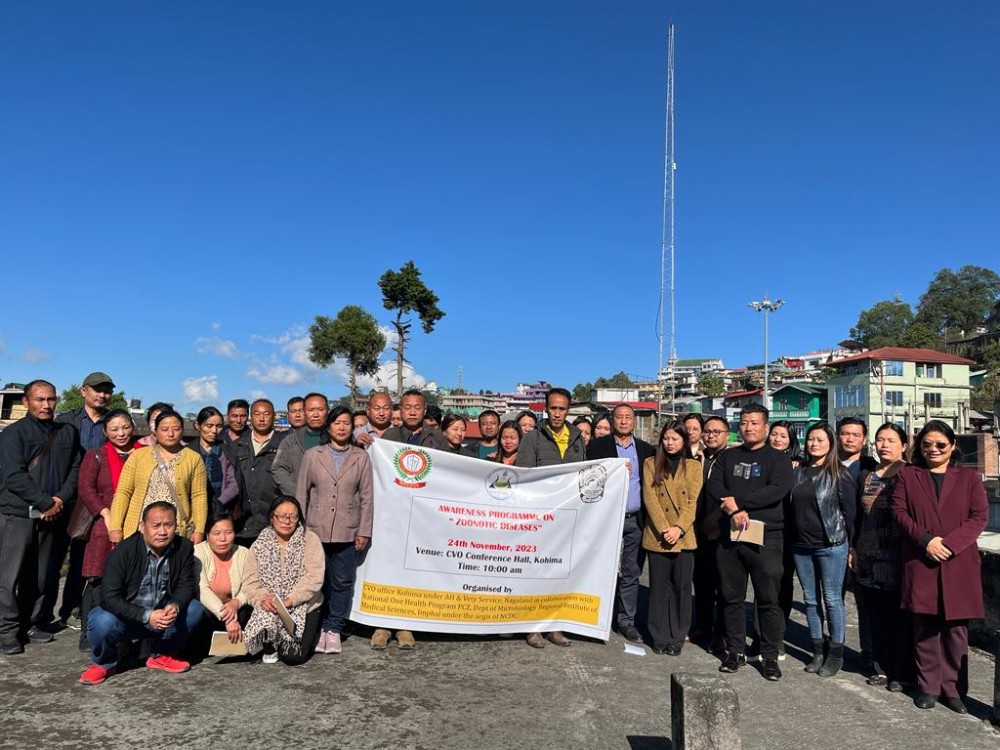 Dignitaries and others during awareness program on Zoonotic disease in Kohima on November 24.